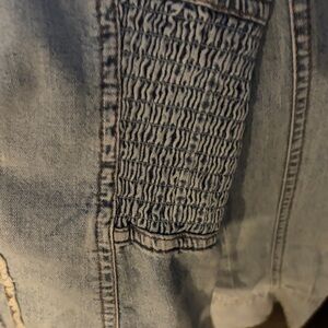 We The Free Blue Denim Jacket